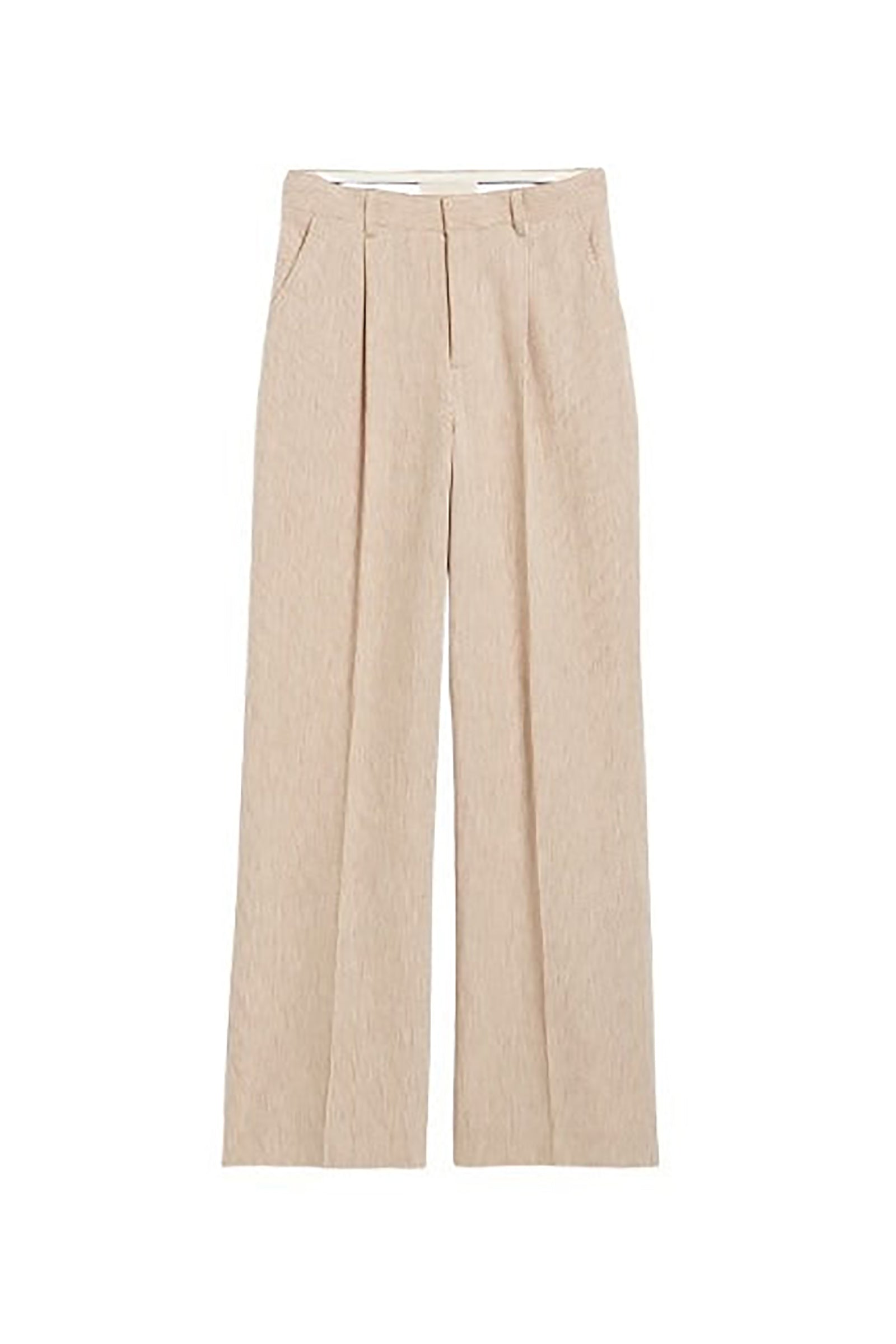 Pantalon Cyrano en lin mélangé - Café