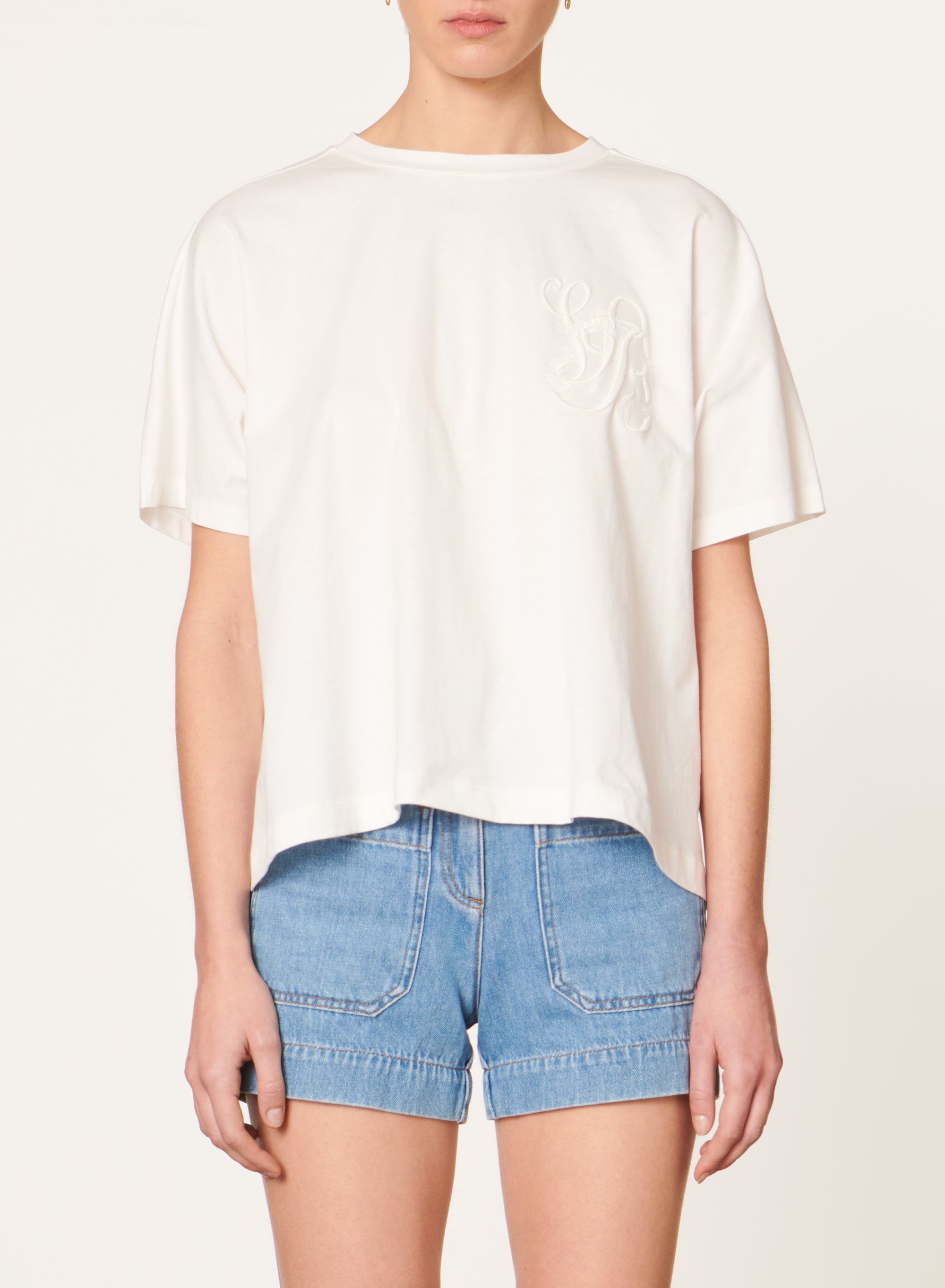 25 QTY NEW // ECRU / T-shirt Celosie - ECRU