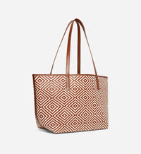3 QTY RELIQUAT 180 // COGNAC / Panier en Cuir et Coton - COGNAC