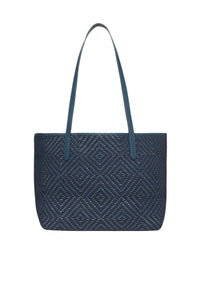 5 QTY RELIQUAT 180 // DENIM / Panier en Cuir et Coton - DENIM