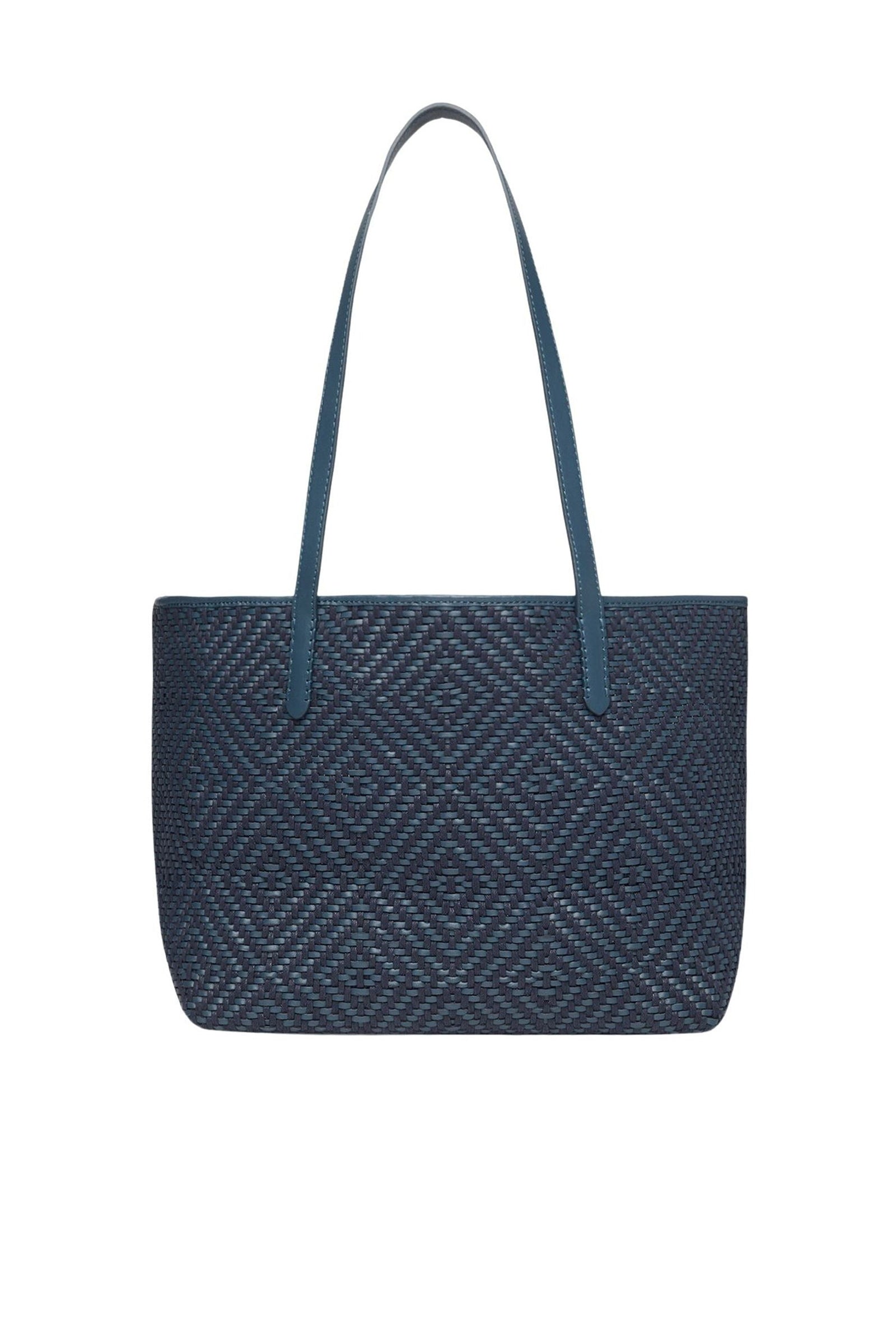 5 QTY RELIQUAT 180 // DENIM / Panier en Cuir et Coton - DENIM