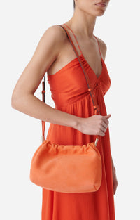 Sac bourse en cuir - Corail