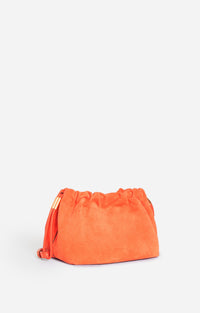 Sac bourse en cuir - Corail