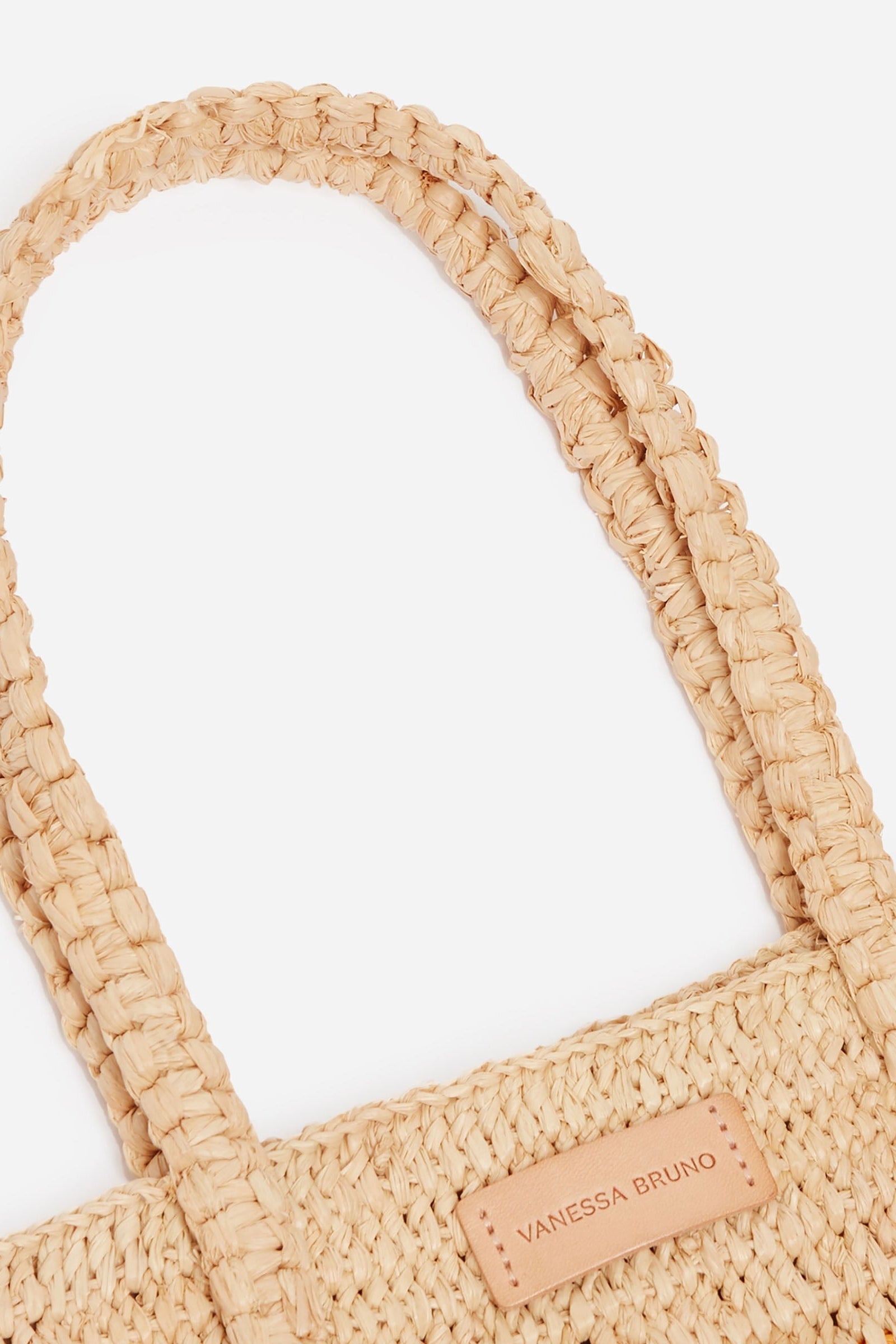Fringed raffia handbag - Multicolored