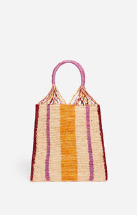 Panier Plat En Raphia