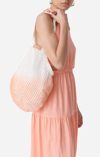 16 QTY RELIQUAT 40 // BLANC/CORAIL / Sac Filet - BLANC/CORAIL