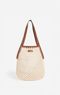 16 QTY NEW // ECRU / Sac Filet - ECRU