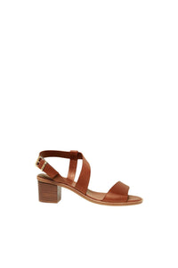 Sandales à talons 45 en cuir - Rouille
