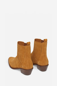 25 Suede Cowboy Boots - Biscuit