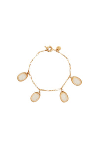 RECO : 60 // Bracelet avec médaillons en laiton - Blanc
