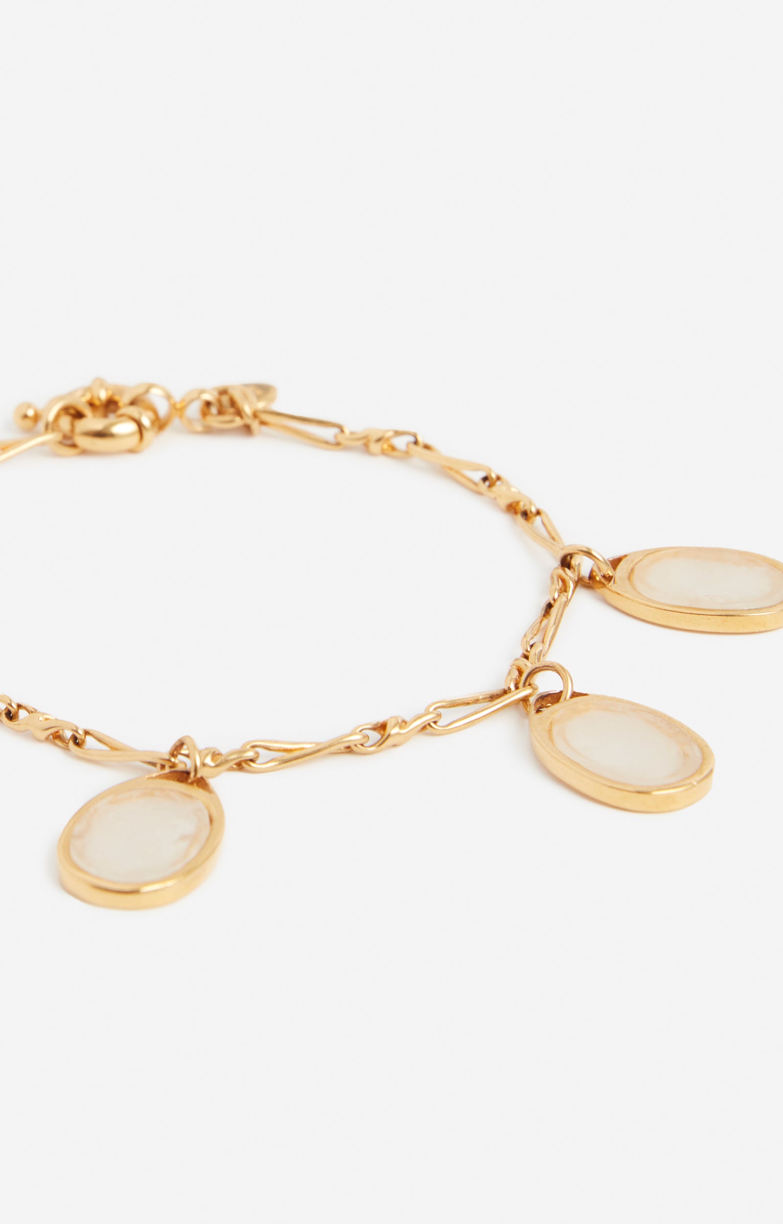 Bracelet avec médaillons - Blanc