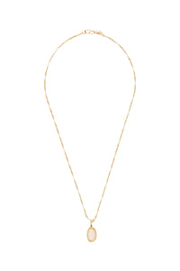 RECO : 60 // Collier avec médaillon en crystal - Blanc