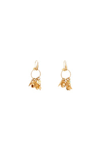 RECO : 40 // Boucles d'oreilles à charms en laiton - Or