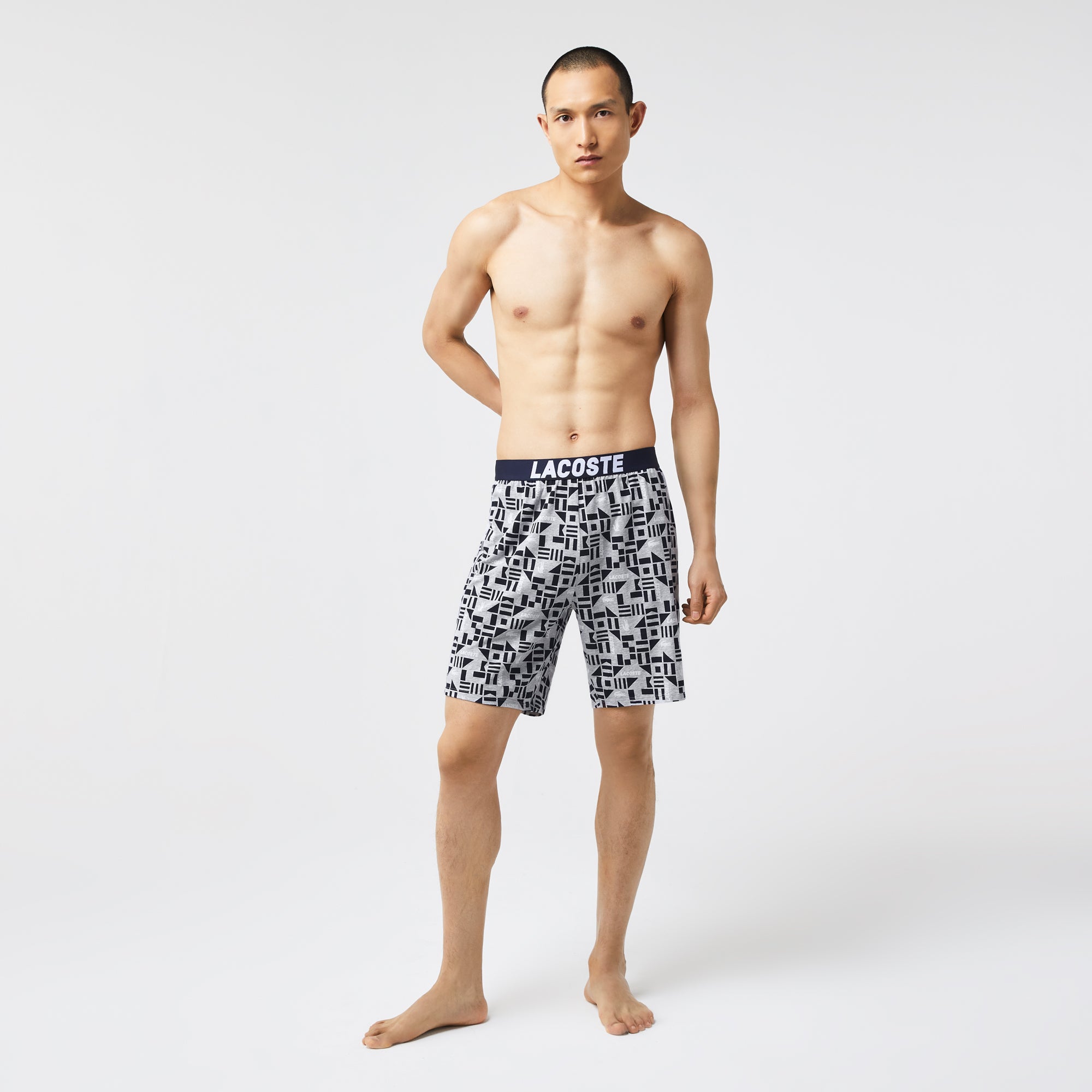 Pyjamas Set LW - Blanc & Marine-Argent Chine