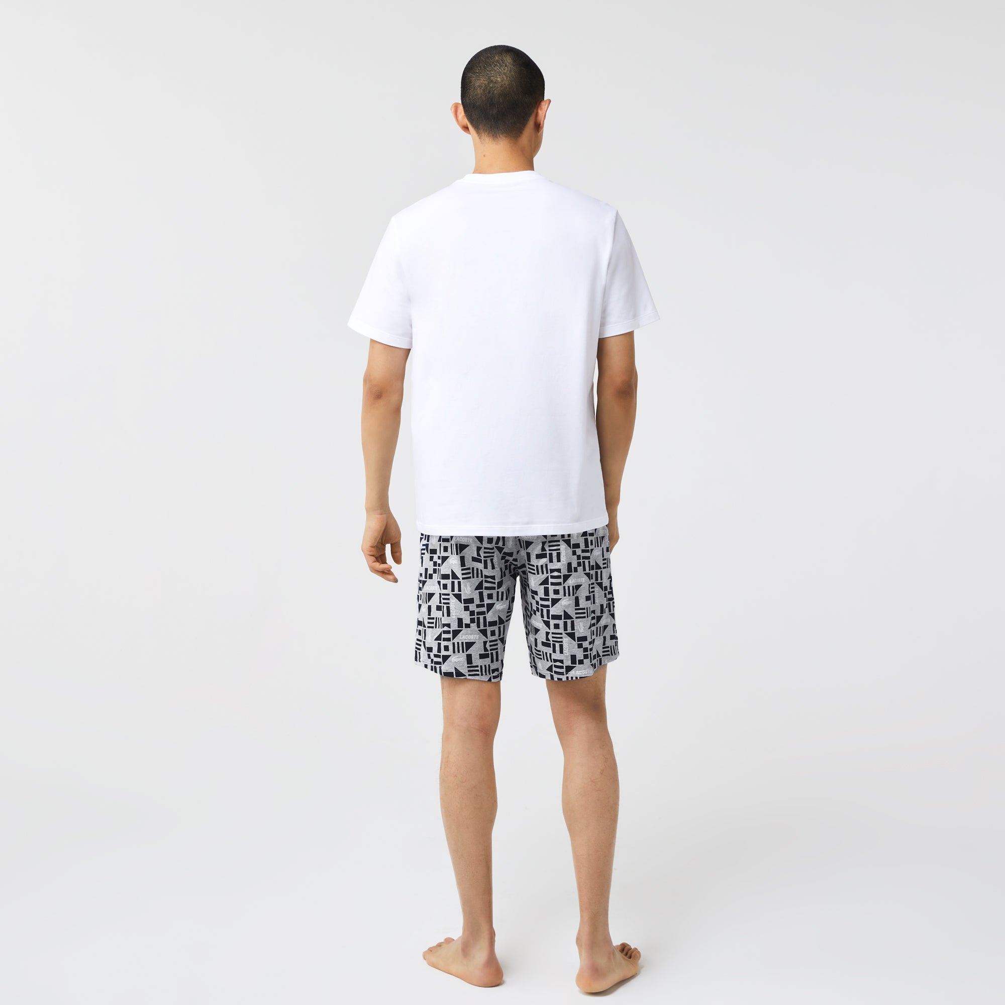 Pyjamas Set LW - Blanc & Marine-Argent Chine