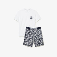 Pyjamas Set LW - Blanc & Marine-Argent Chine