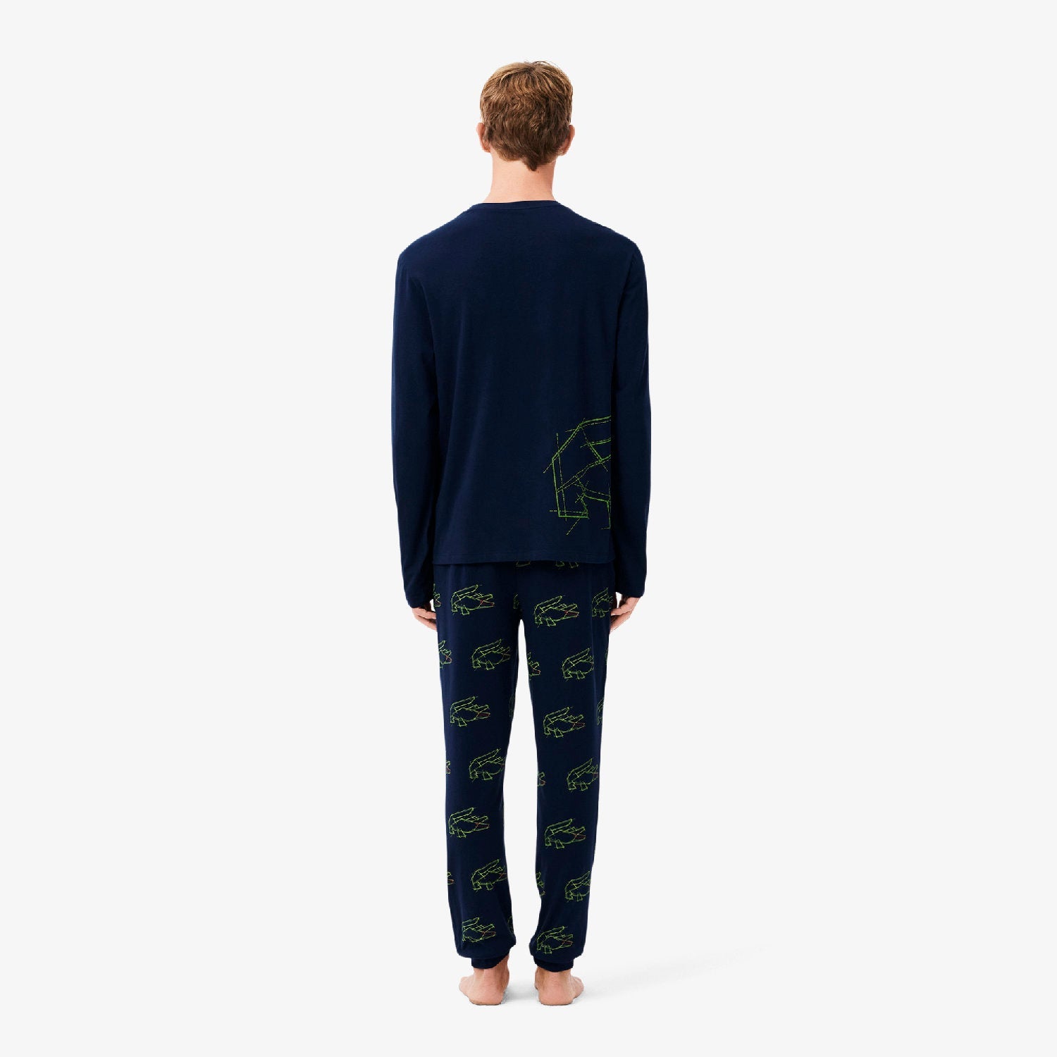 Ensemble de pyjama à manches longues - Marine & Brasilia