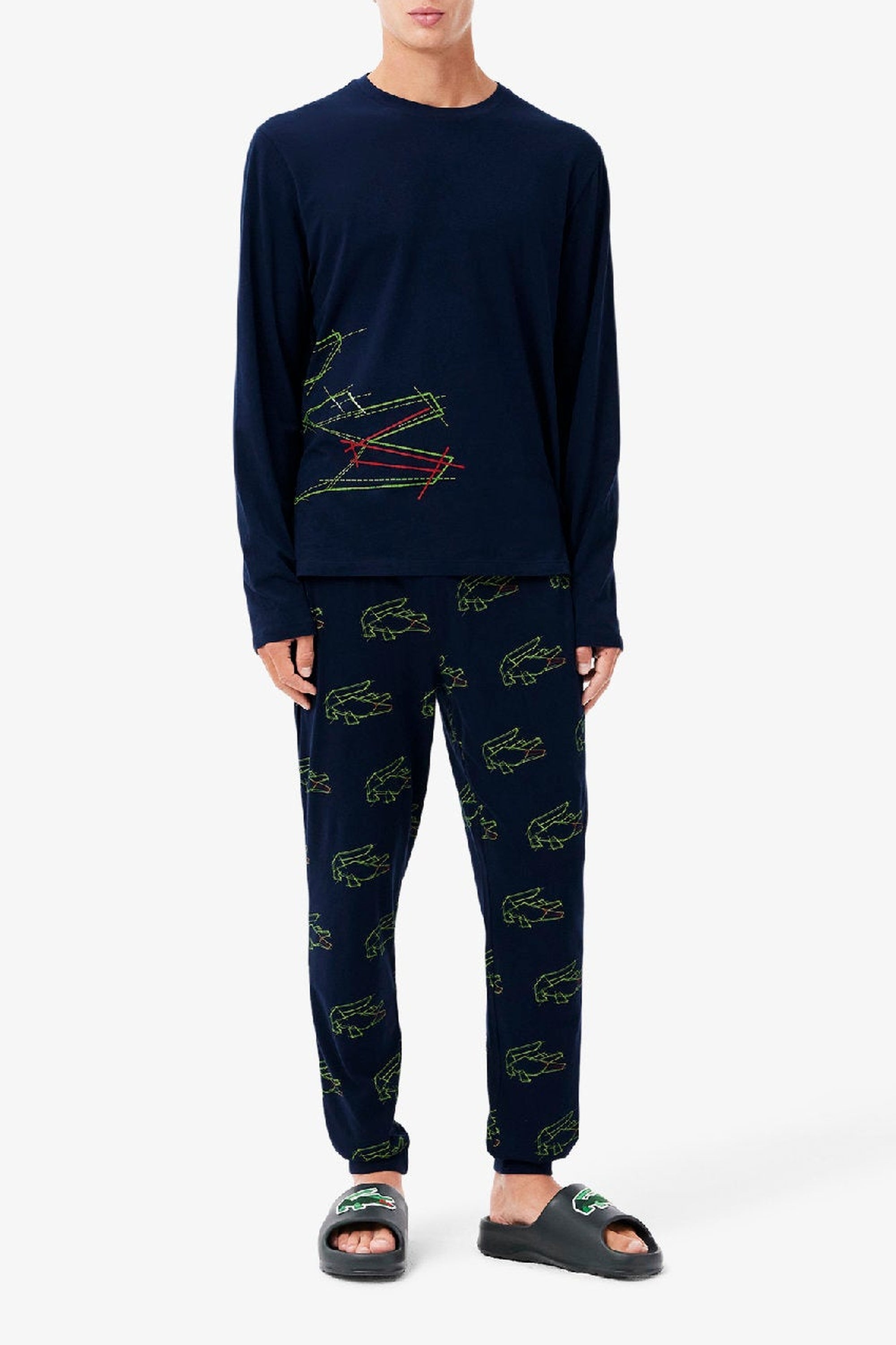 Ensemble de pyjama à manches longues - Marine & Brasilia