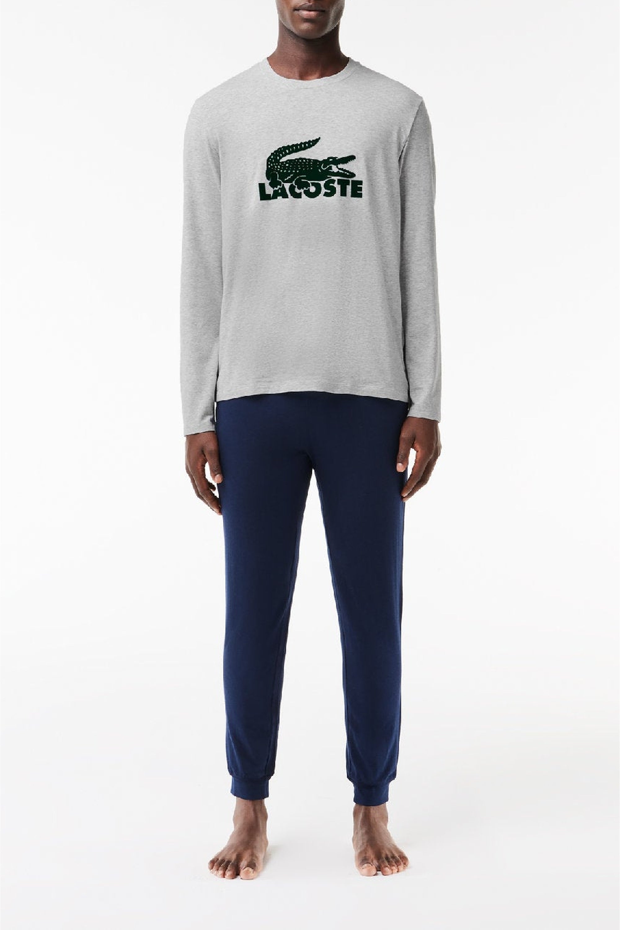 Ensemble de pyjama à manches longues - Marine & Argent