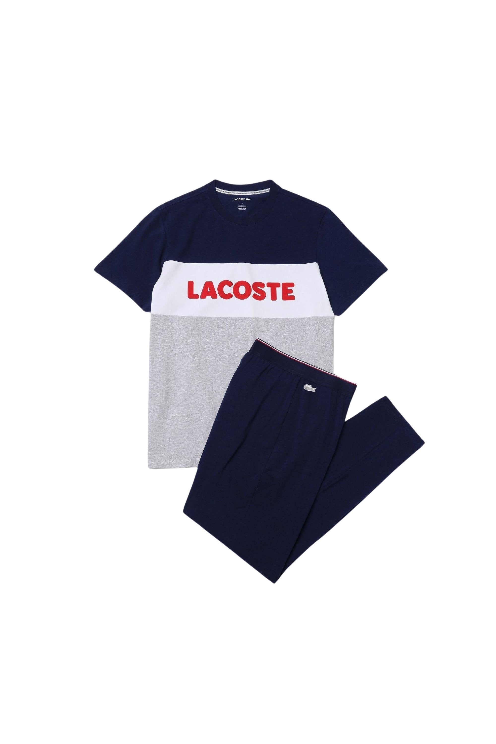 Ensemble de pyjama avec inscription - Argent & Marine