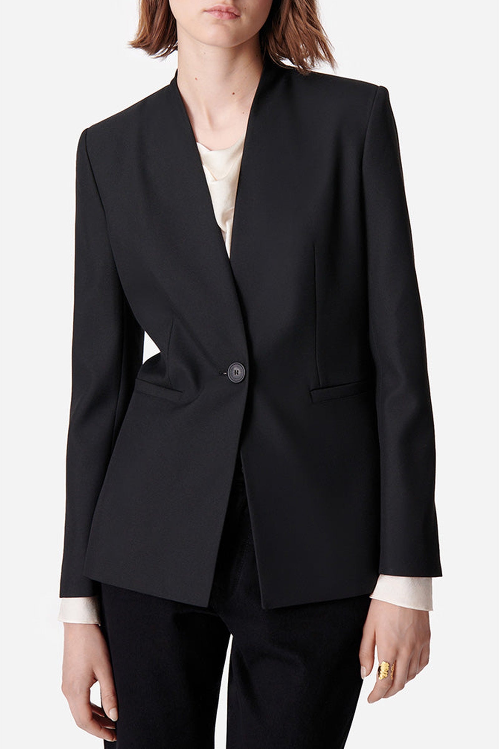Blazer ajusté Diona - Noir