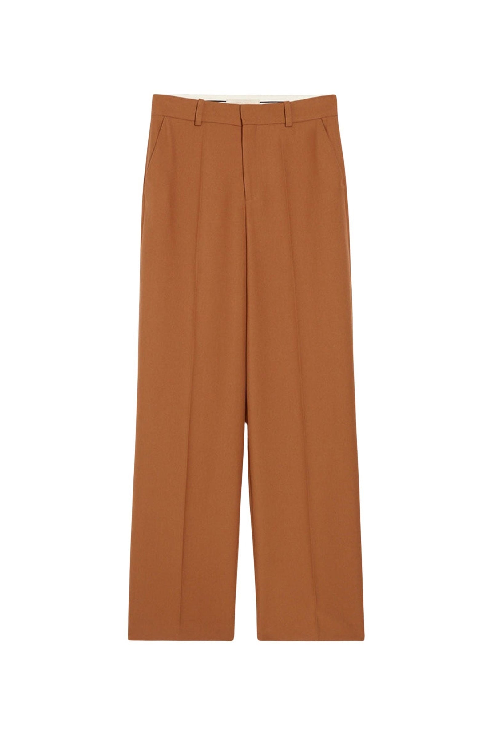 Pantalon droit taille haute Dulce - Caramel