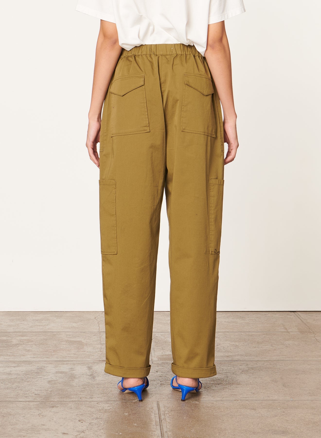 Pantalon droit taille haute Cailo - Safari