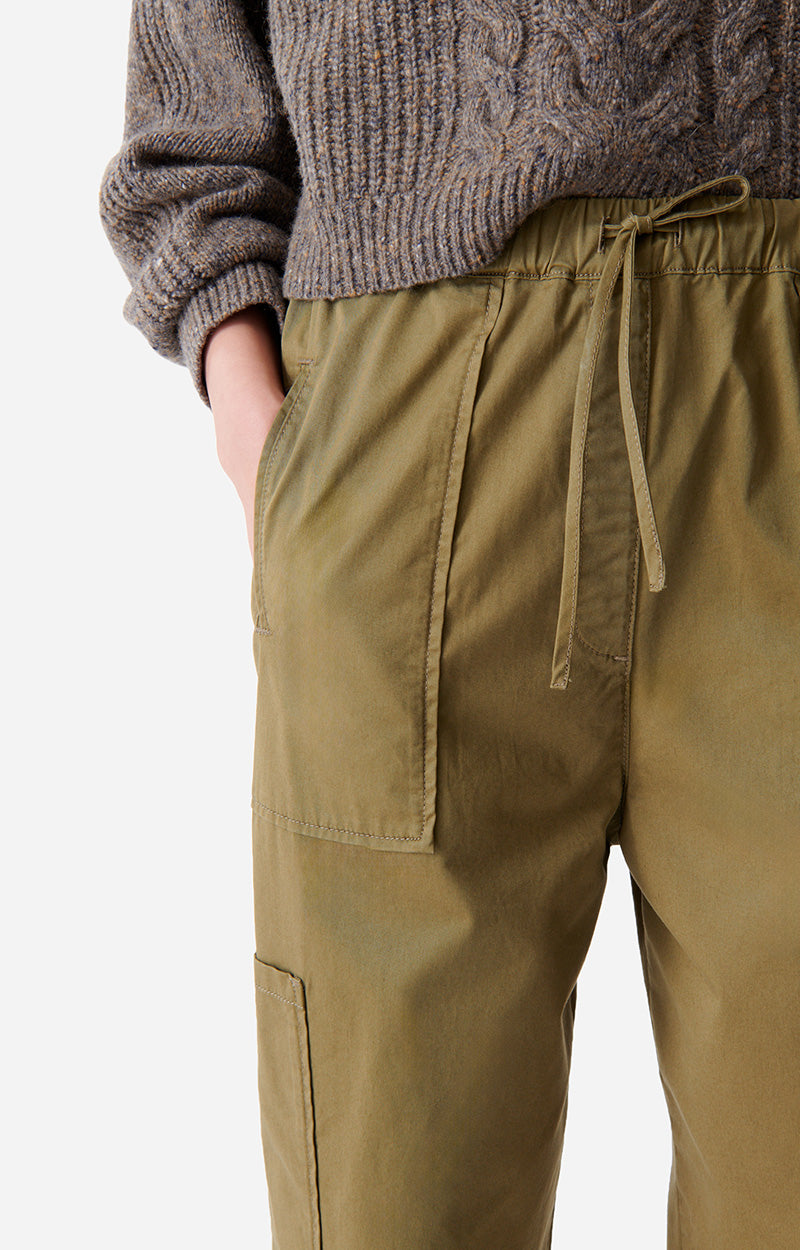 Pantalon droit taille haute Cailo - Safari