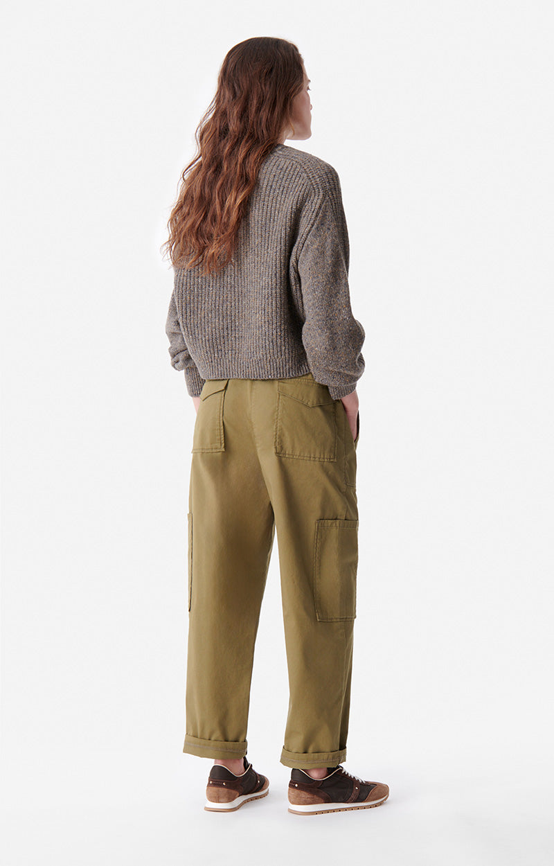 Pantalon droit taille haute Cailo - Safari