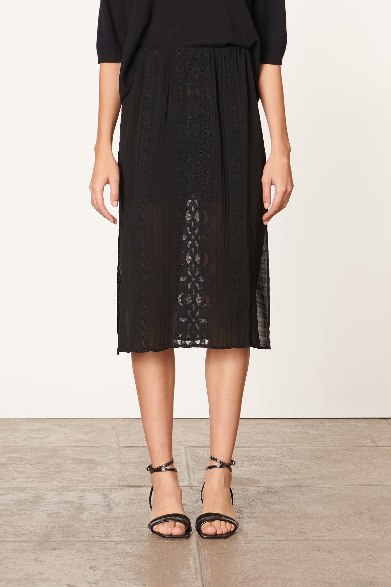 Dori midi skirt - Black
