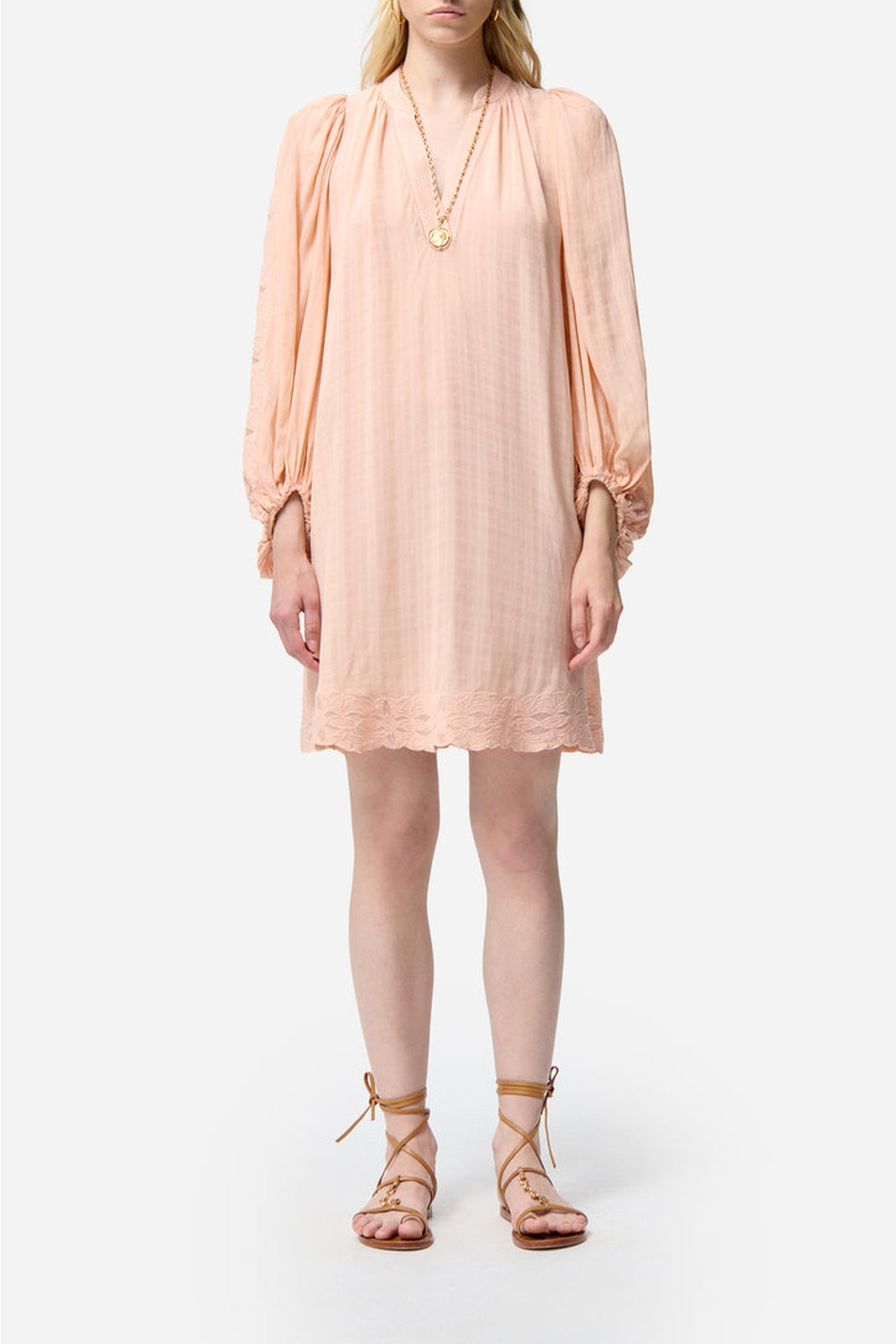 Robe courte Vanessa - Pêche