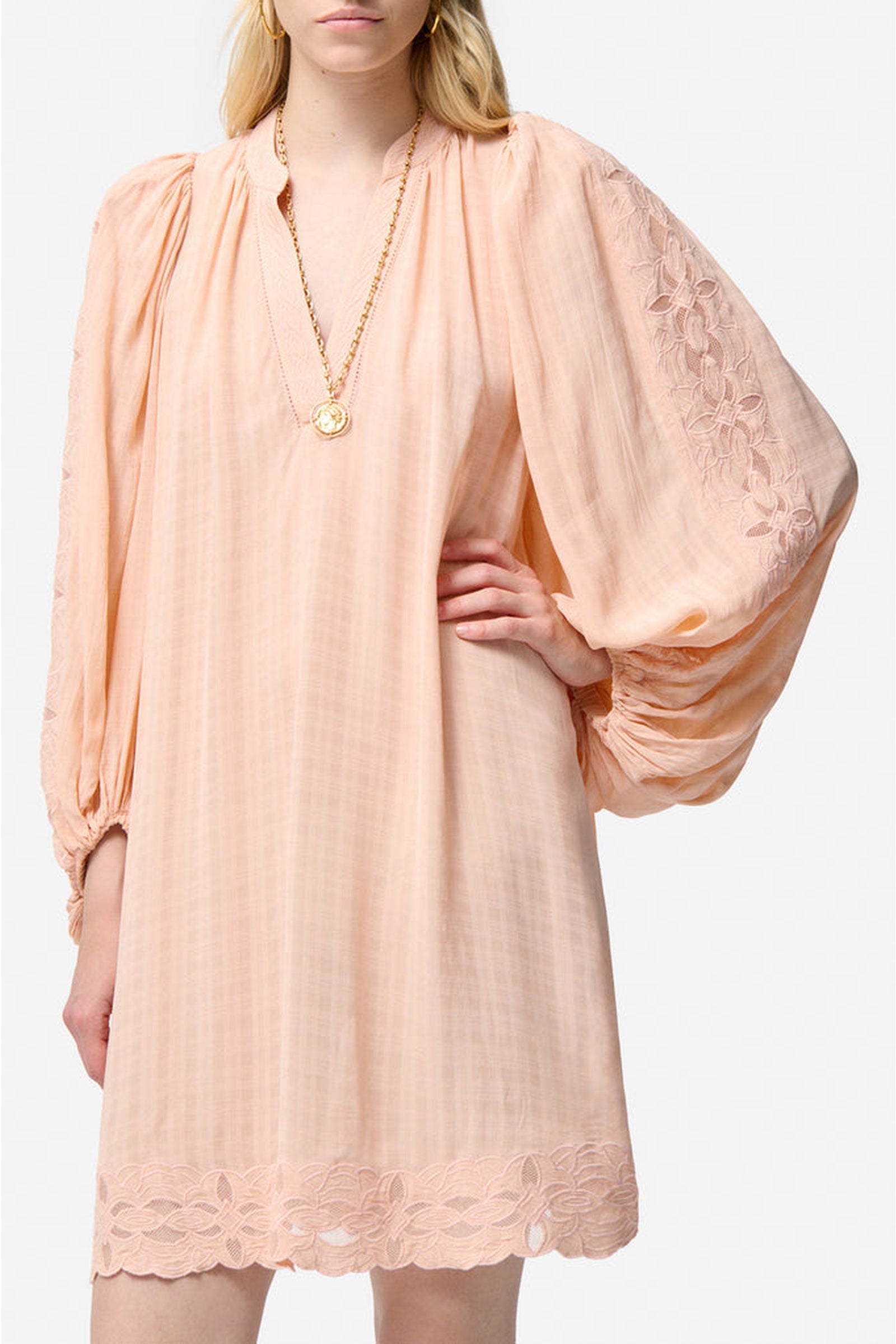 Robe courte Vanessa - Pêche