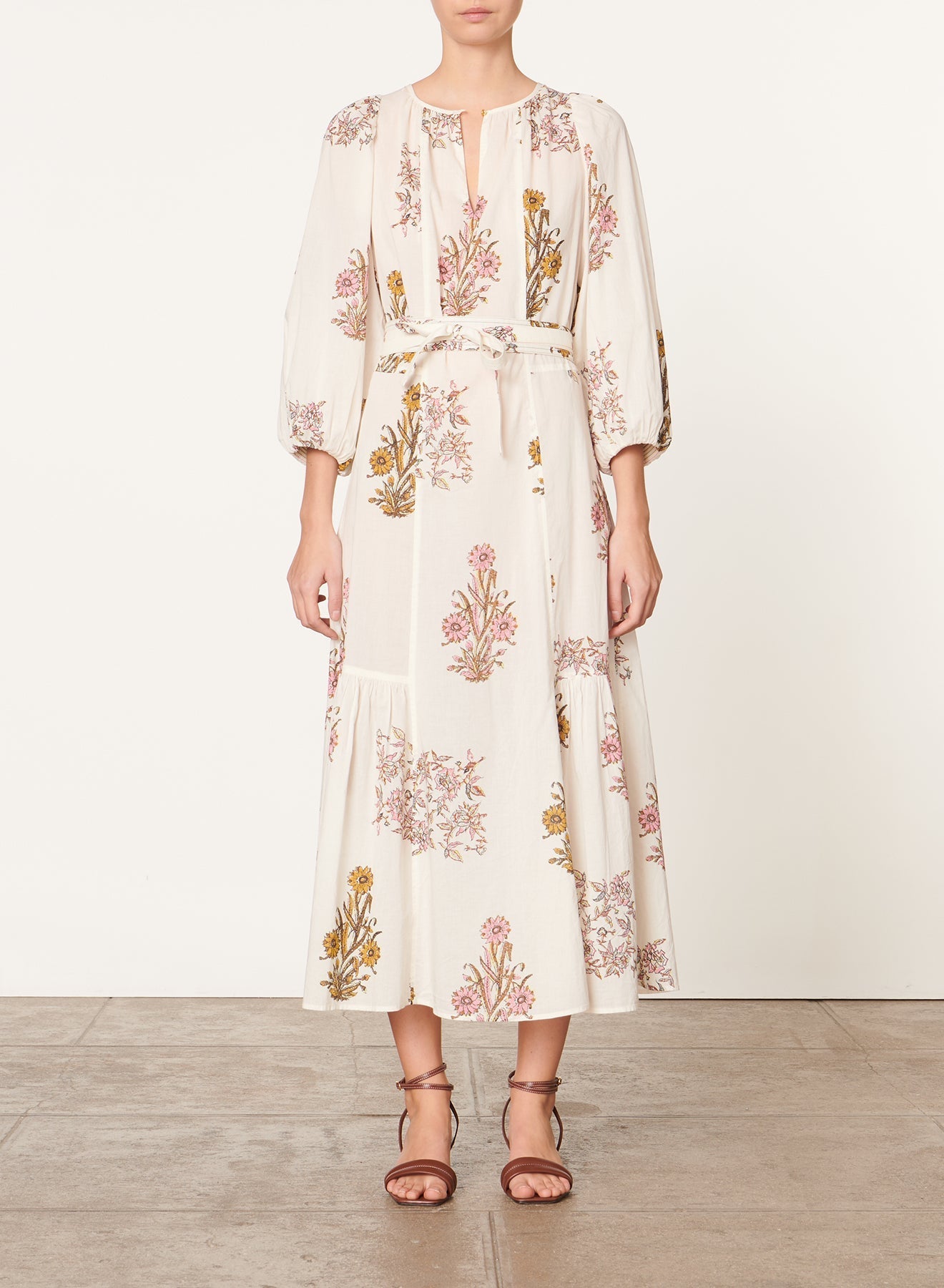 Robe longue Darabelle - Écru