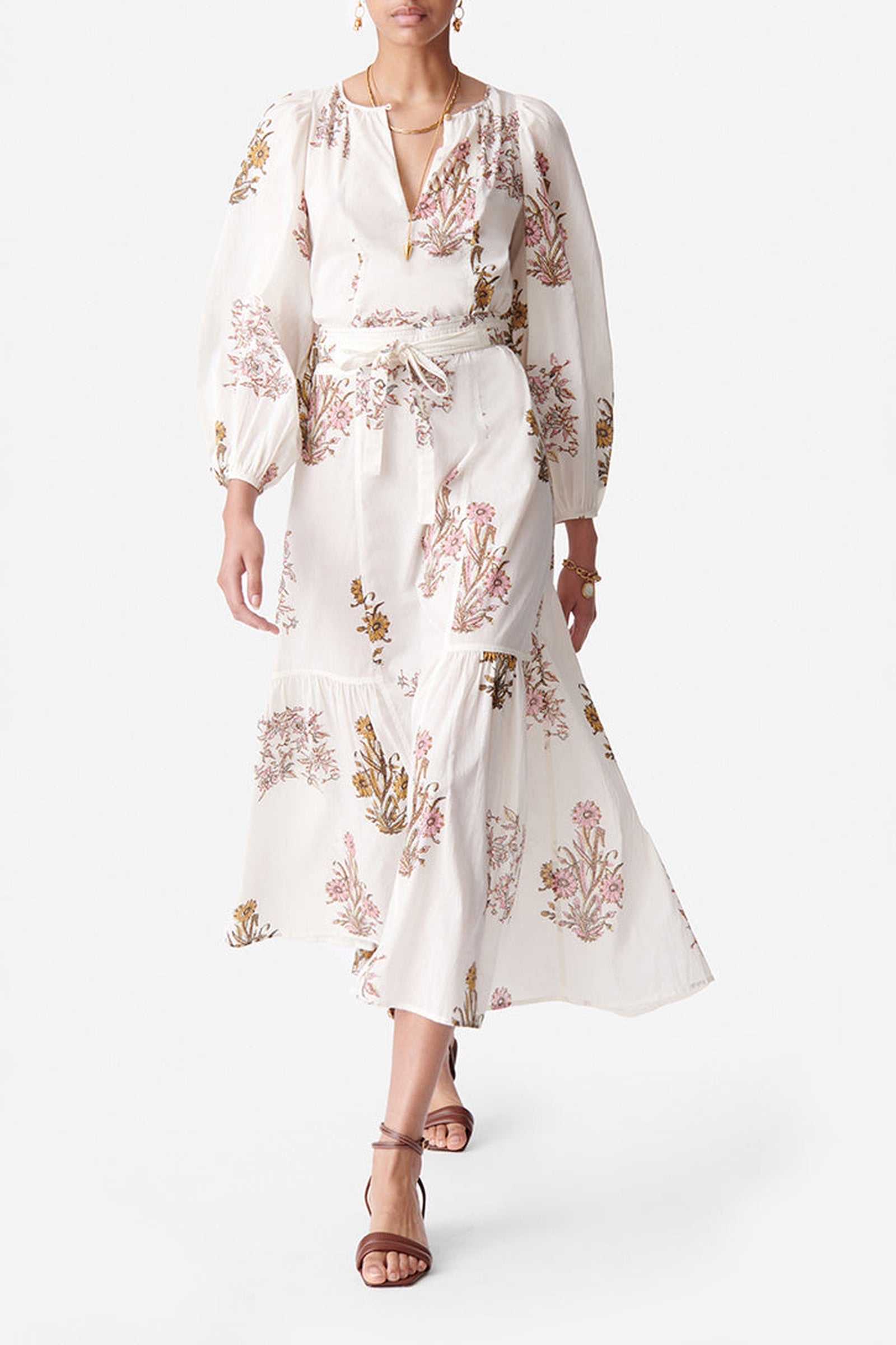 Robe longue Darabelle - Écru