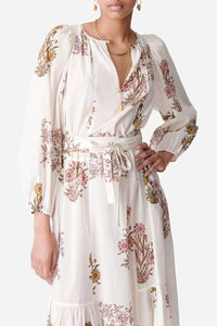 Robe longue Darabelle - Écru