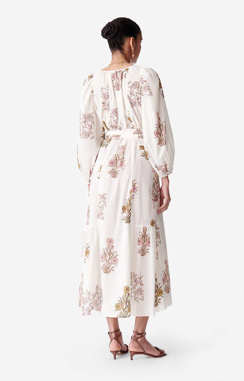 Robe longue Darabelle - Écru