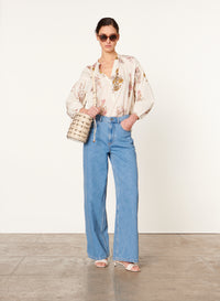 22 QTY NEW // ECRU / Blouse Nipoa - ECRU