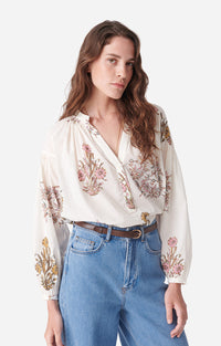 22 QTY NEW // ECRU / Blouse Nipoa - ECRU