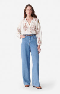 22 QTY NEW // ECRU / Blouse Nipoa - ECRU