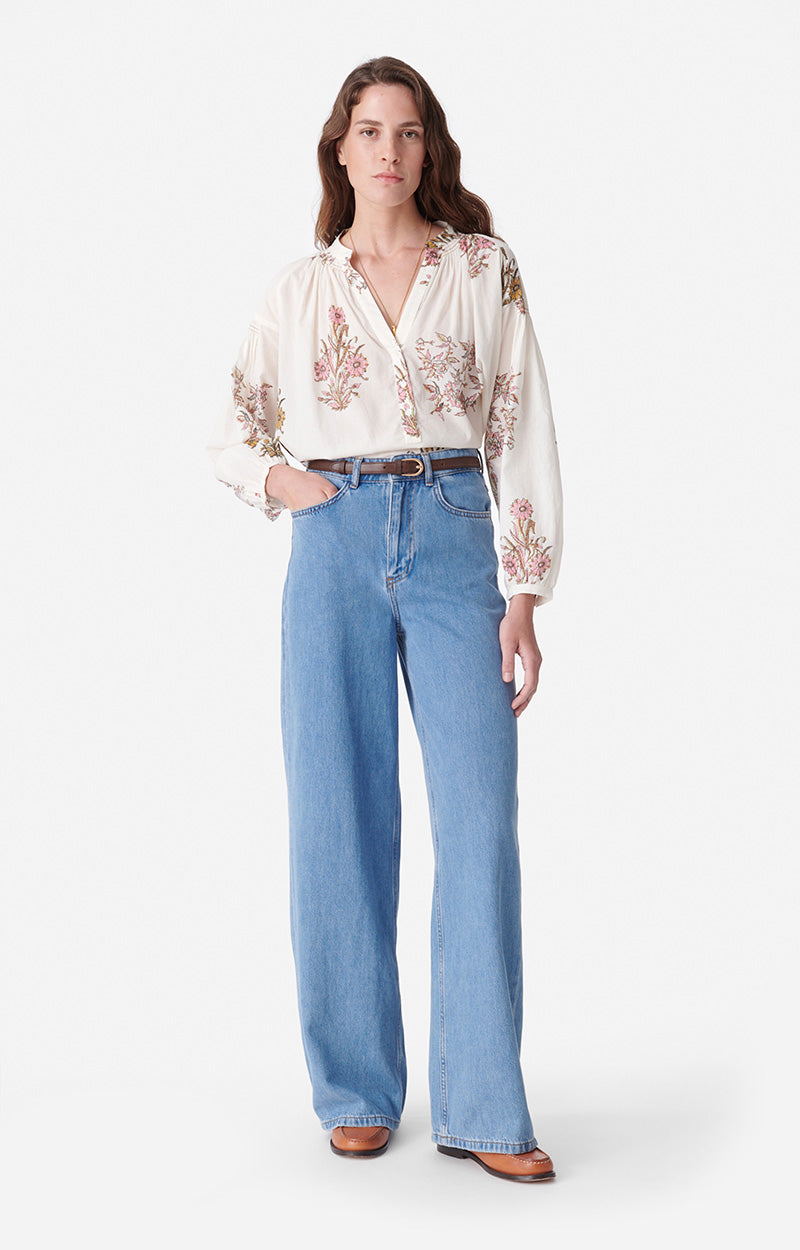 22 QTY NEW // ECRU / Blouse Nipoa - ECRU