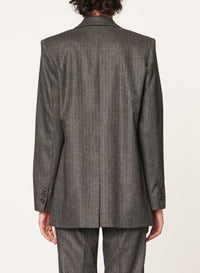 Blazer Tilia en laine mélangée - Anthracite Chiné