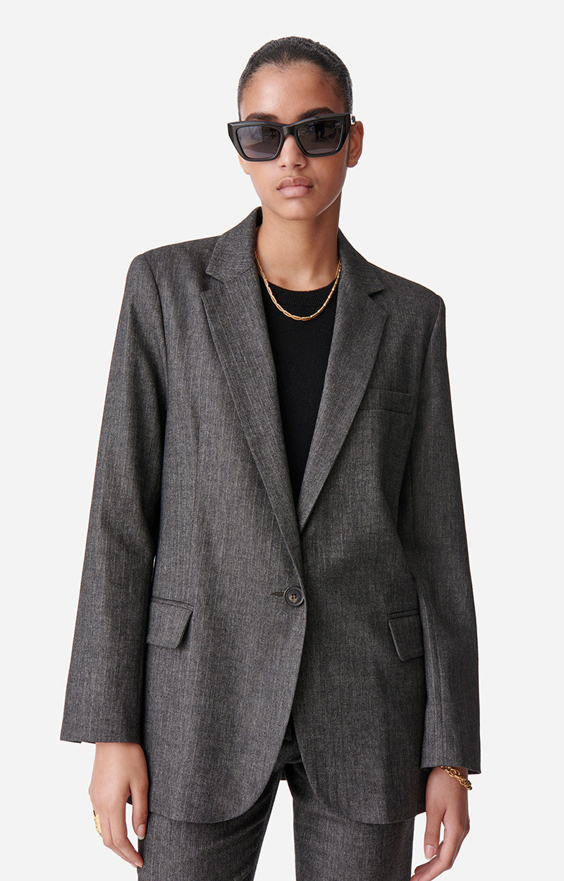 21 QTY NEW // ANTHRACITE CHINE / Veste Tilia - ANTHRACITE CHINE