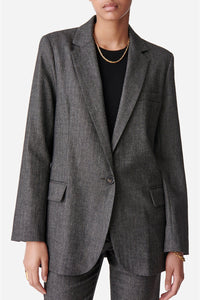 Blazer Tilia en laine mélangée - Anthracite Chiné