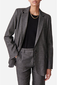 Blazer Tilia en laine mélangée - Anthracite Chiné