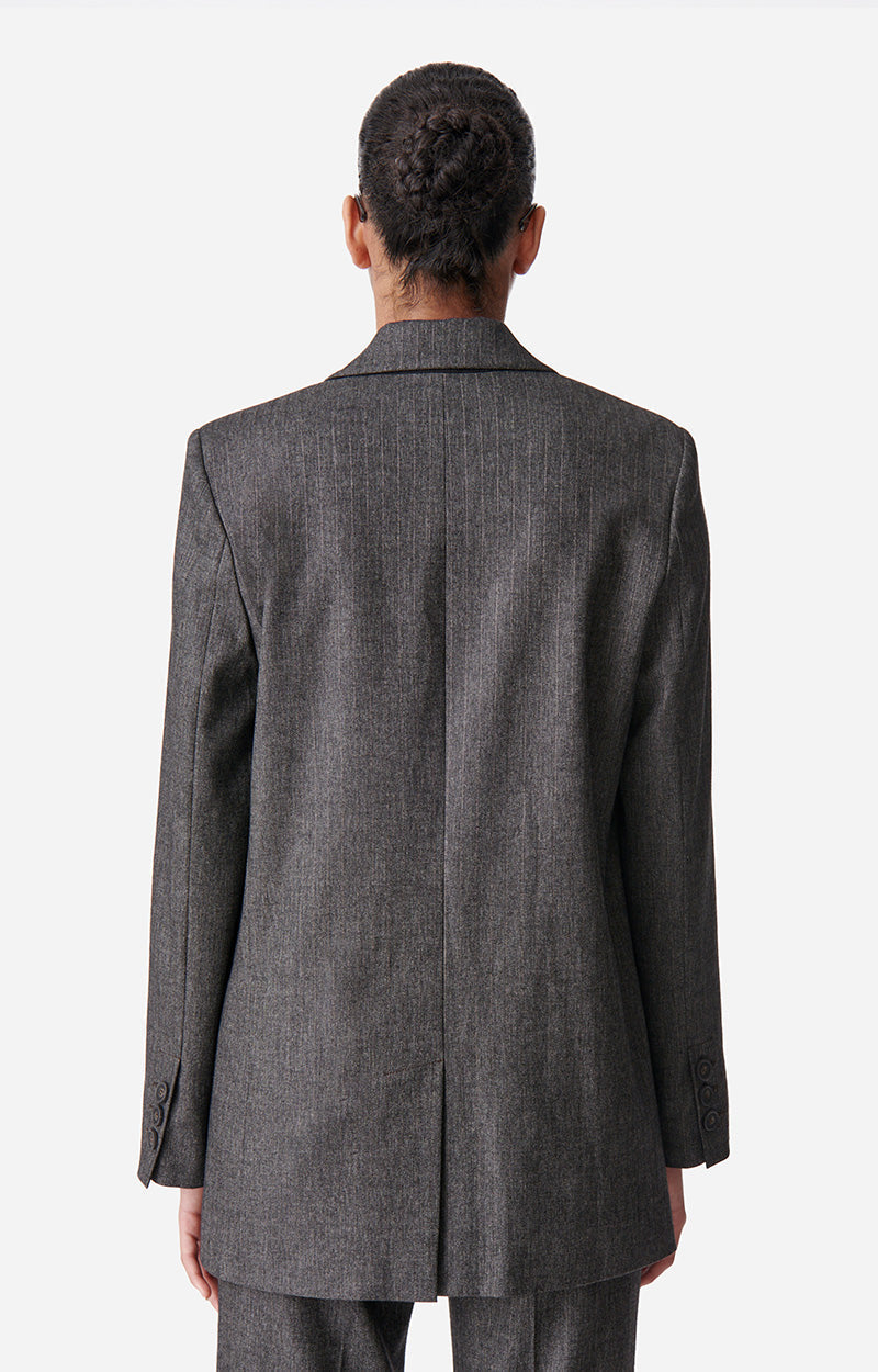 Blazer Tilia en laine mélangée - Anthracite Chiné