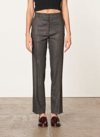Pantalon Dandy en laine mélangée - Anthracite Chiné