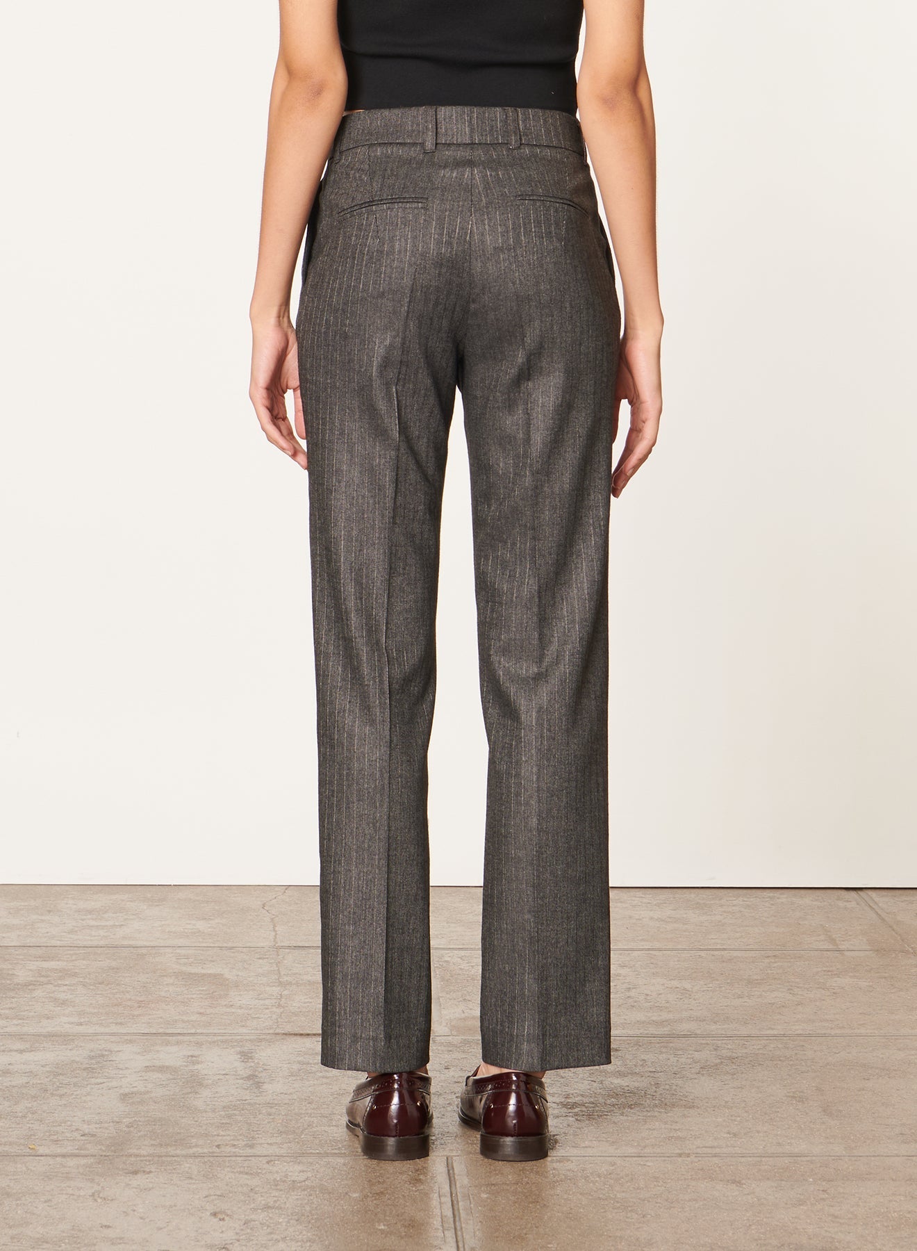 Pantalon Dandy en laine mélangée - Anthracite Chiné