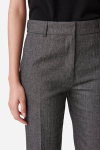 Pantalon Dandy en laine mélangée - Anthracite Chiné