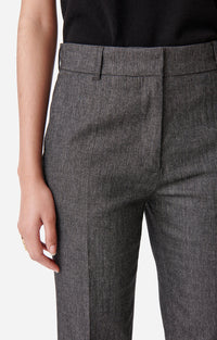 Pantalon Dandy en laine mélangée - Anthracite Chiné