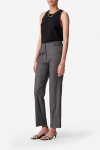 Pantalon Dandy en laine mélangée - Anthracite Chiné